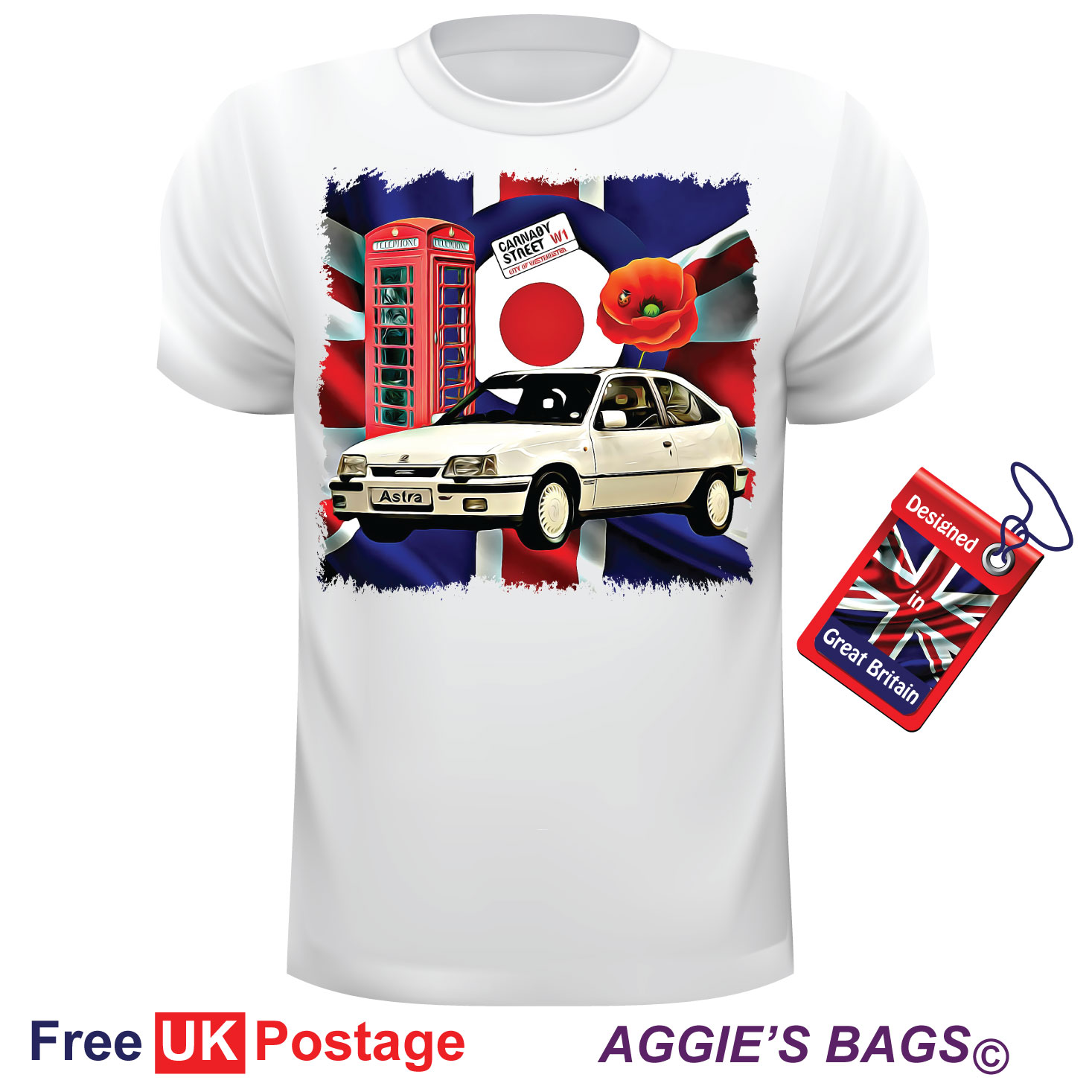 Vauxhall Astra MK2 GTE T Shirt