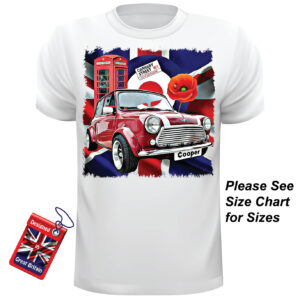 Mini Cooper T Shirt, Union Jack T Shirt