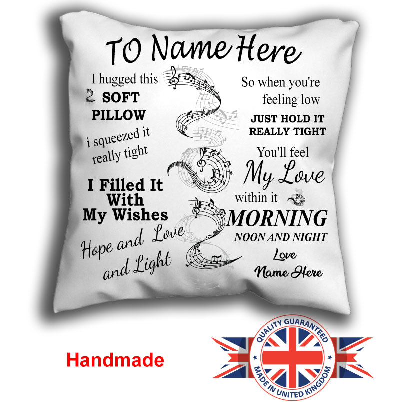Personalised Music Cushion