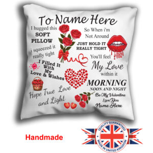 Personalised Valentine Cushion Pillow