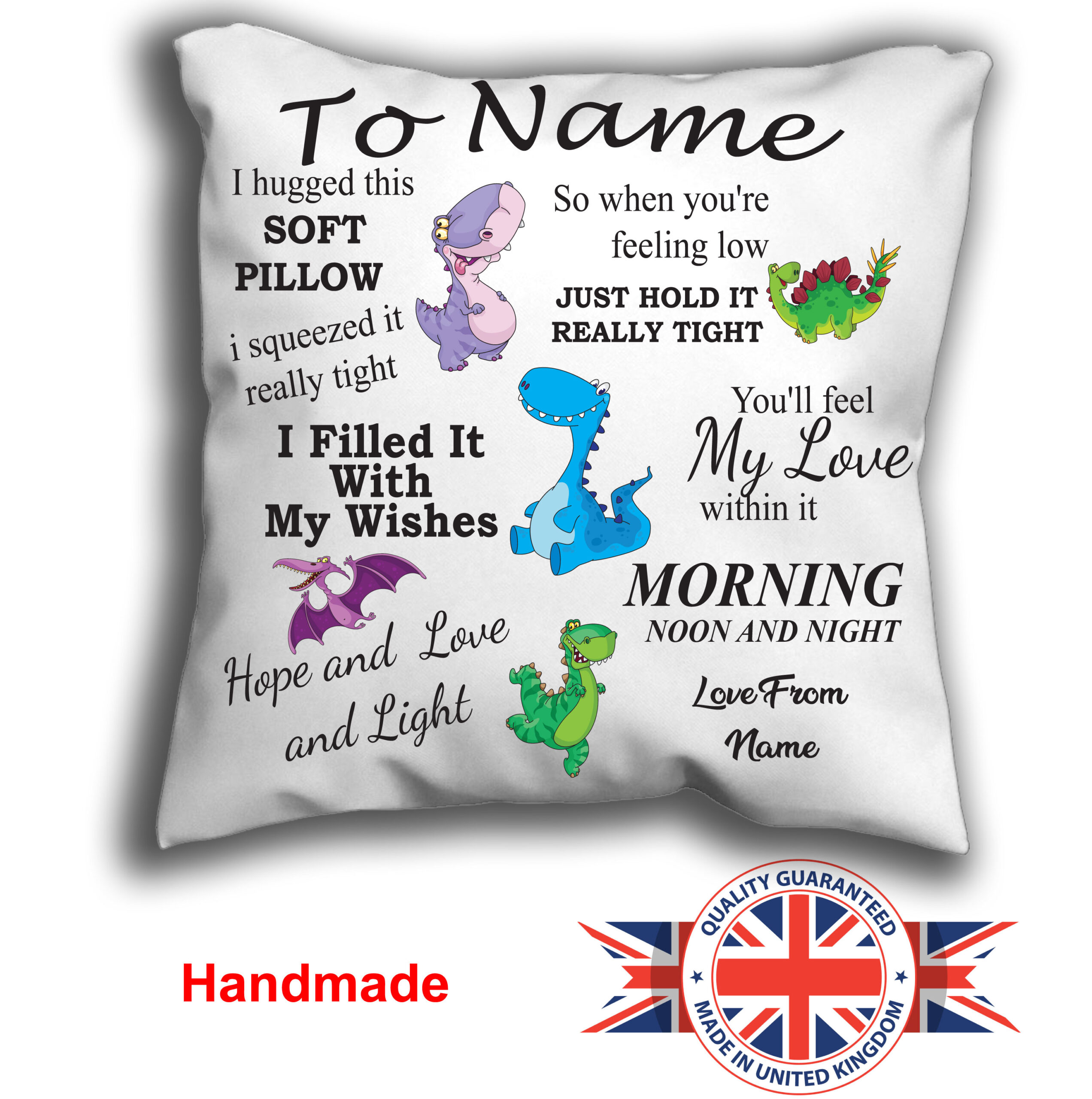 Personalised Hug Me Cushion