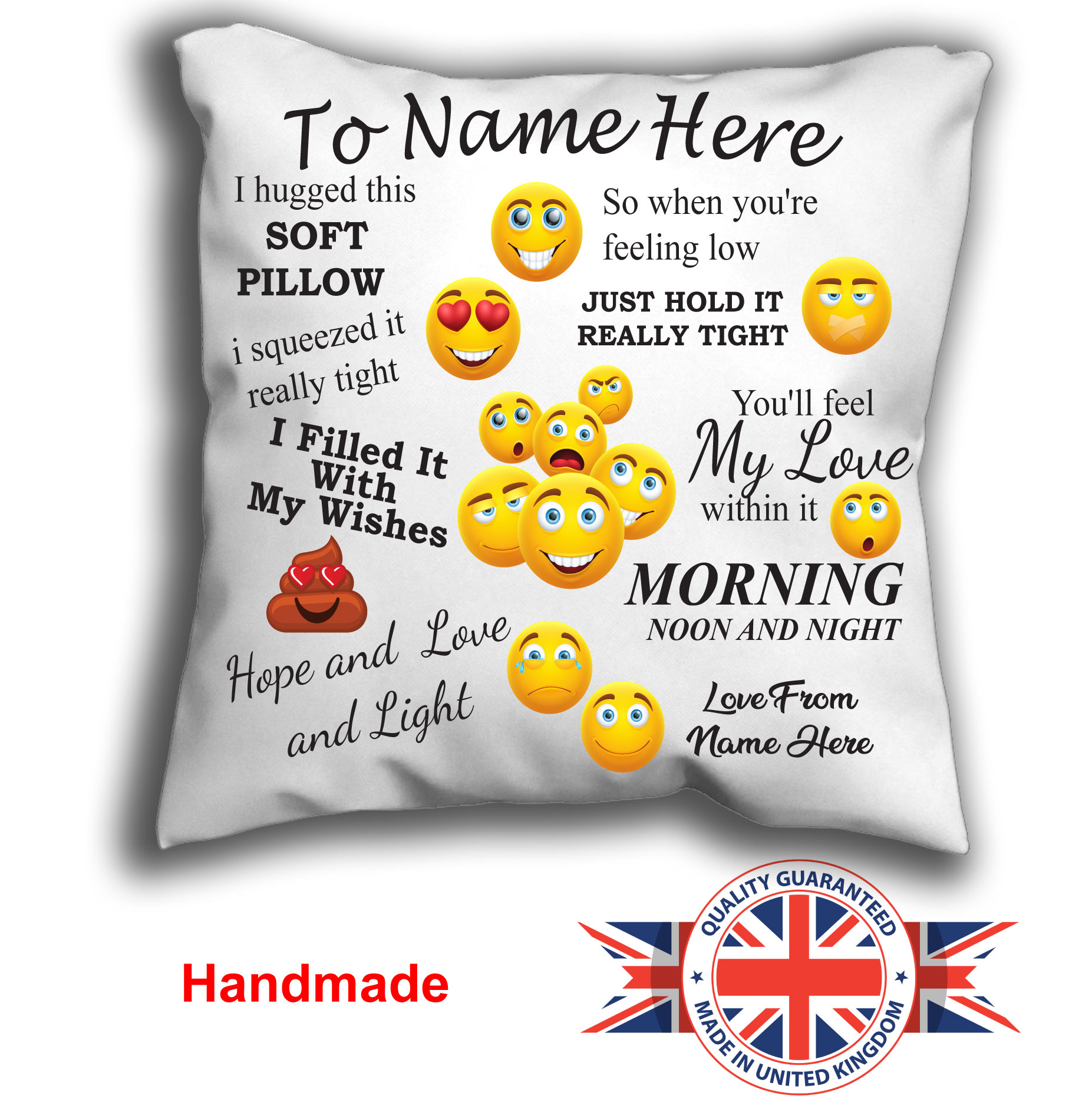 Personalised Emoji Cushion
