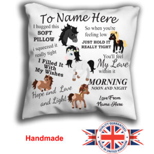 Personalised Horse Cuddle Cushion Pillow