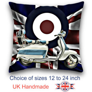 Lambretta Mod Scooter Cushion Union Jack Cushion