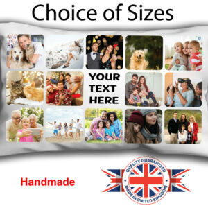 Personalised Collage Oblong Cushion Pillow