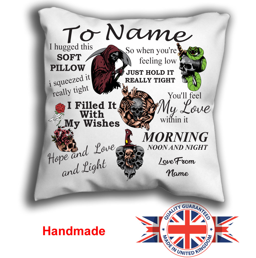 Personalised Skull Cushion