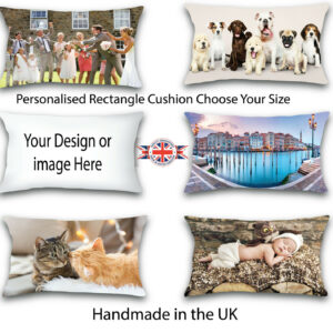 PERSONALISED OBLONG PILLOW RECTANGLE PHOTO CUSHION