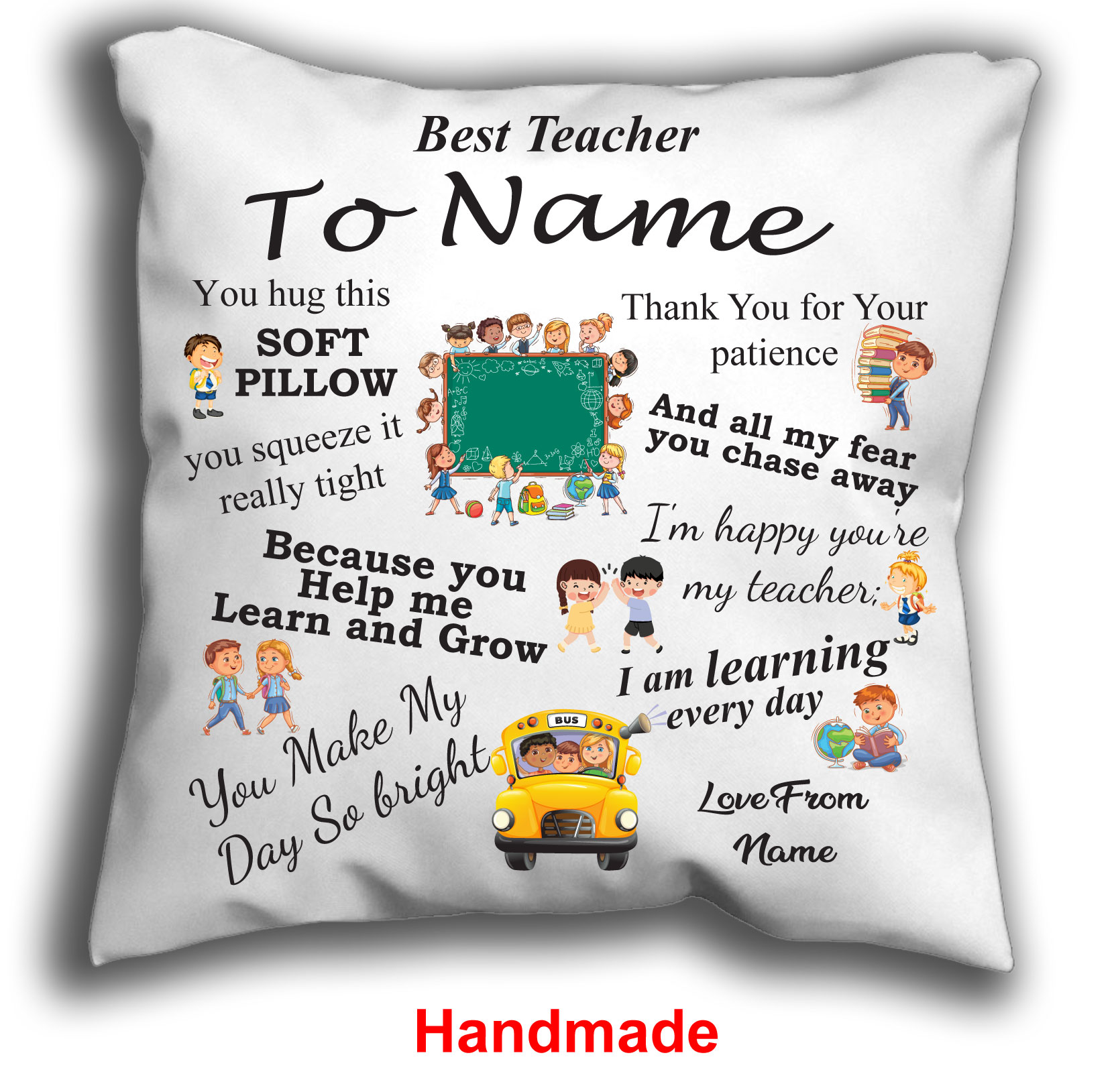 Teachers Gift Cuddle Cushion