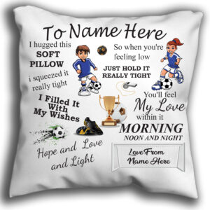 Football Cuddle Cushion Football Gift Cuddle Pillow Football Pillow