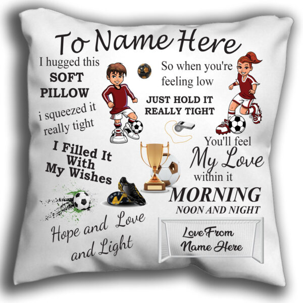 Football Cuddle Cushion Football Gift Cuddle Pillow Football Gift Pillow