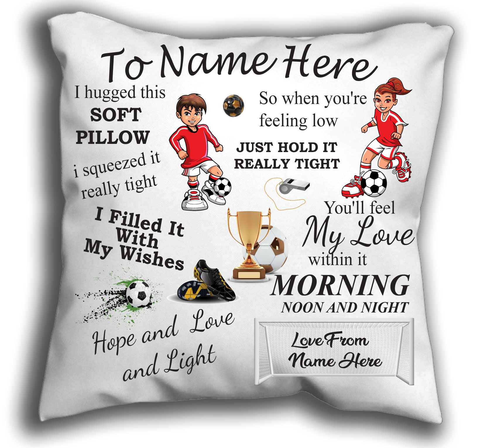 Football Cuddle Cushion Football Gift Cuddle Pillow Football Gift Pillow - Image 6