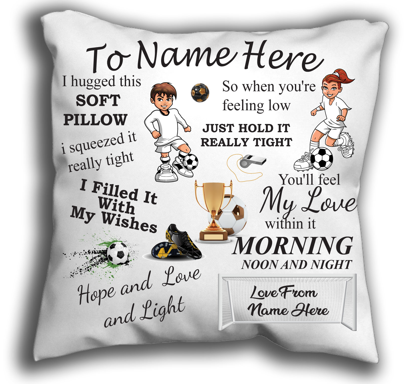 Football Cuddle Cushion Football Gift Cuddle Pillow Football Gift Pillow - Image 7