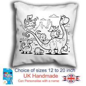 Dinosaw Colouring Cushion