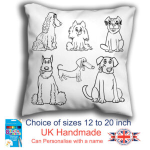 Dog Colouring Cushion
