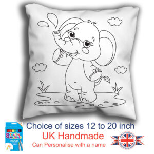 Elephant Colouring Cushion