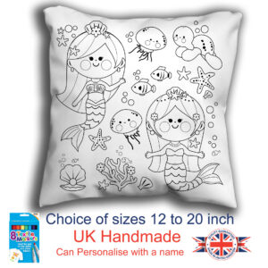 Mermaids Colouring Cushion