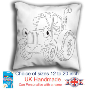 Tractor Colouring Cushion