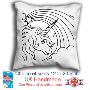Unicorn Colouring Cushion