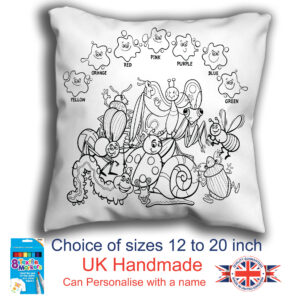 animals colouring pillow