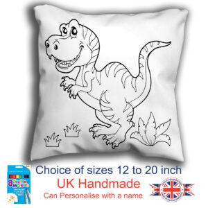 T Rex Colouring Cushion