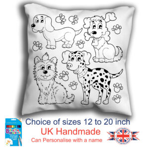 Dog Colouring Cushion