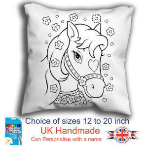 Horse Colouring Cushion