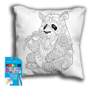 Panda Colouring Cushion