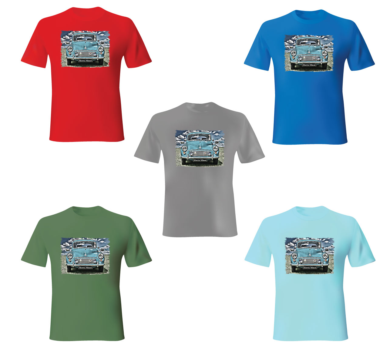 Morris minor t shirt, Classic morris minor t shirt, Classic British Car, Can Personalise - Image 10
