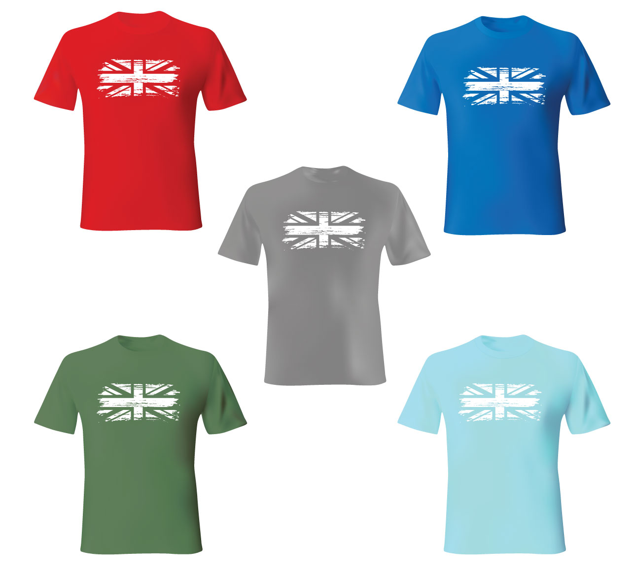 Union Jack T Shirt, British Flag T shirt, Union Flag cotton T shirt, - Image 2
